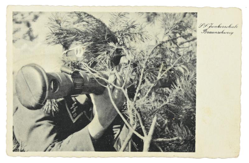 German SS Junkerschule Braunschweig Postcard