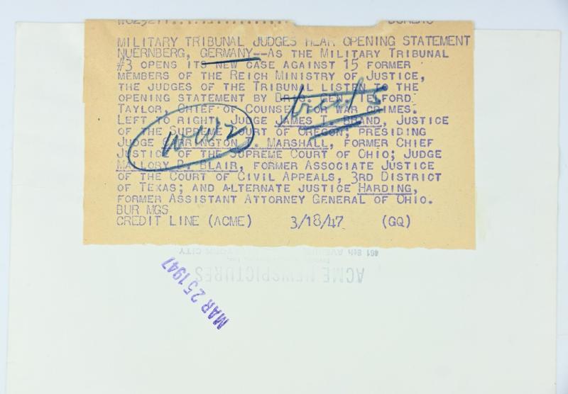 Allied Nuremberg War Trail Picture