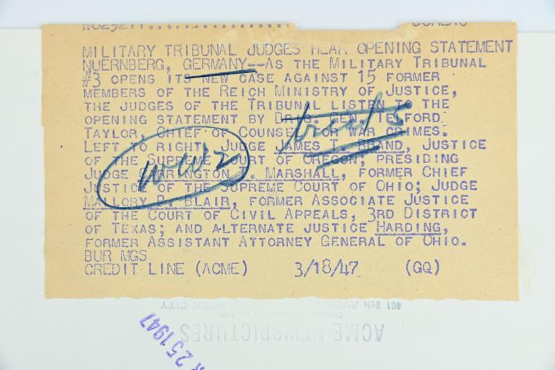 Allied Nuremberg War Trail Picture