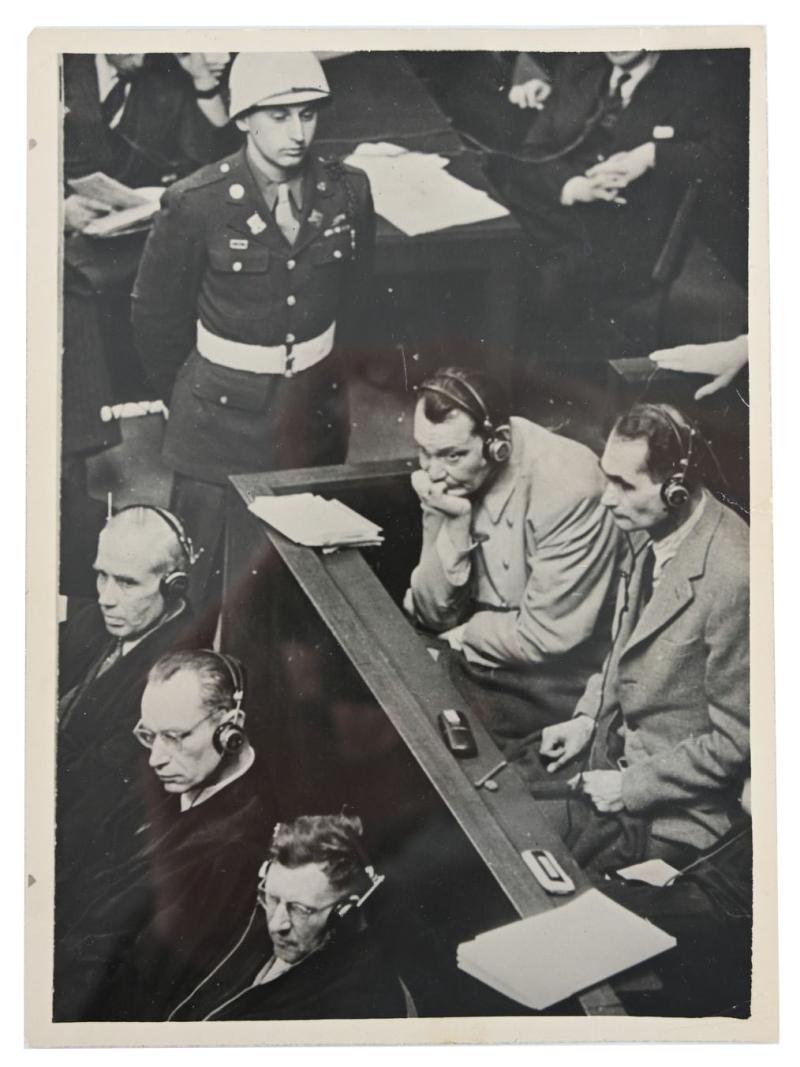 Allied Nuremberg War Trails Picture 'Göring and Hess'
