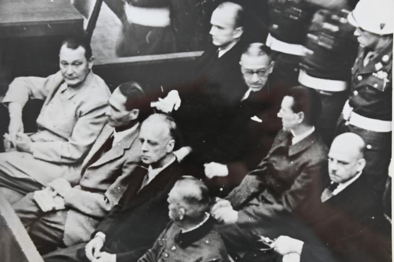Allied Nuremberg War Trails Press Photo 'Nazi Leaders'