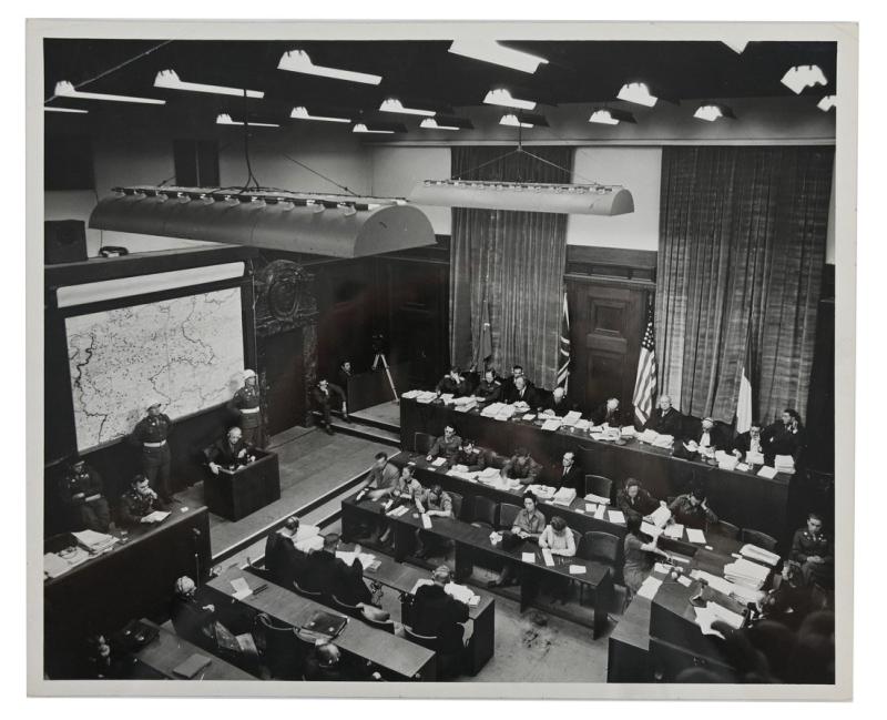 Allied Nuremberg War Trails Press Photo 'von Ribbentrop'