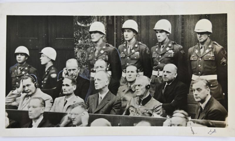 Allied Nuremberg War Trails Press Photo 'Nazi Leaders'