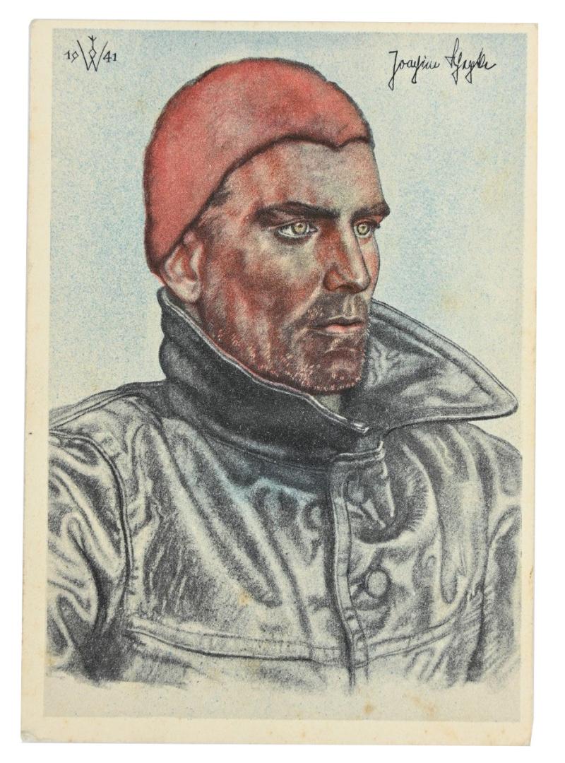 German KM Postcard 'Kapitanleutnant Schepke'