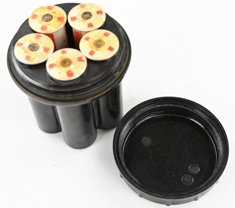 German WH Flare Gun Shell Container with Flare Shells