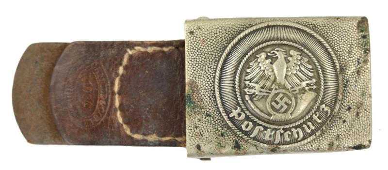 German Third Reich 'Postschutz' Beltbuckle with tab