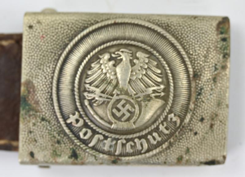 German Third Reich 'Postschutz' Beltbuckle with tab