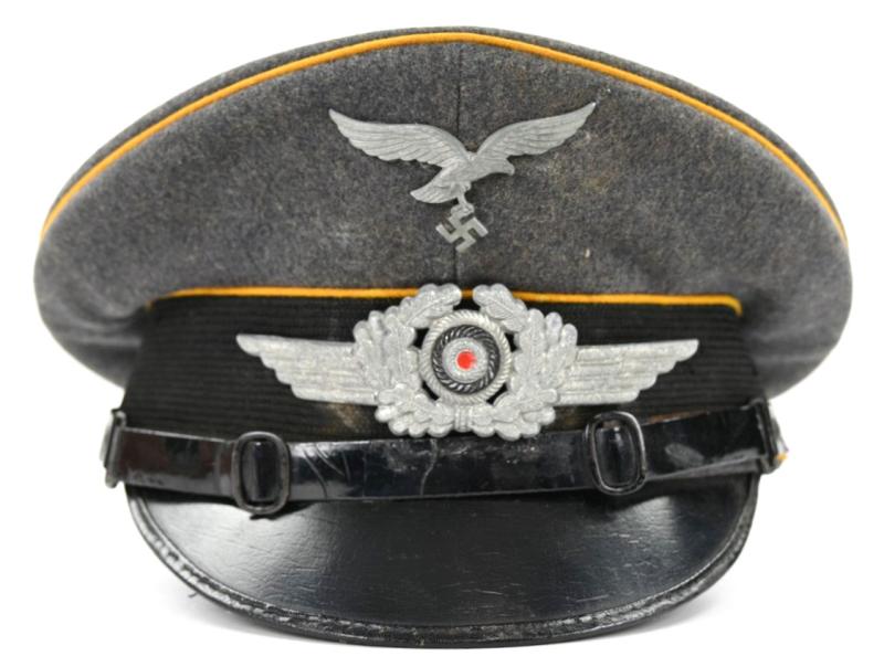 German LW EM/NCO Visor Cap 'Fliegerhorst Kdr. Fritzlar'