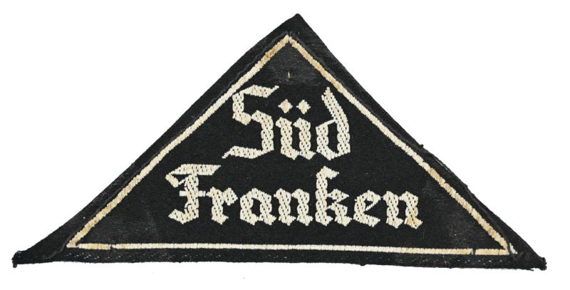 German HJ/BDM Sleeve Triangle 'Sud Franken'