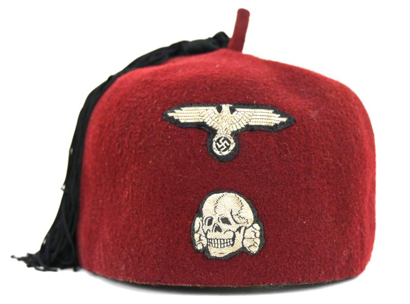 German Waffen-SS Maroon Red Fez