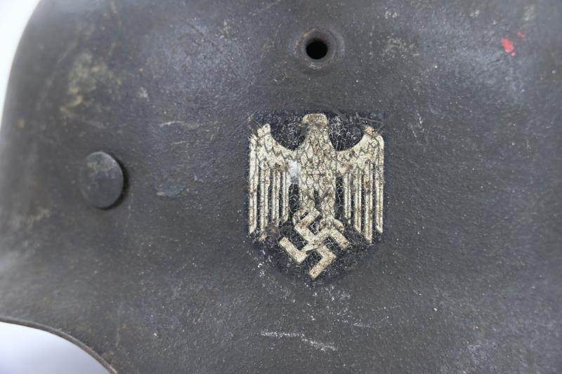 German WH M42 SD Combat Helmet 'Swastika'