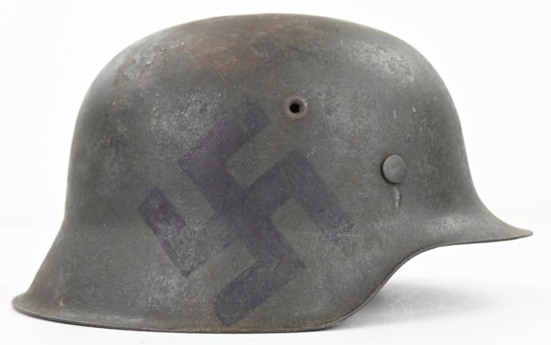 German WH M42 SD Combat Helmet 'Swastika'