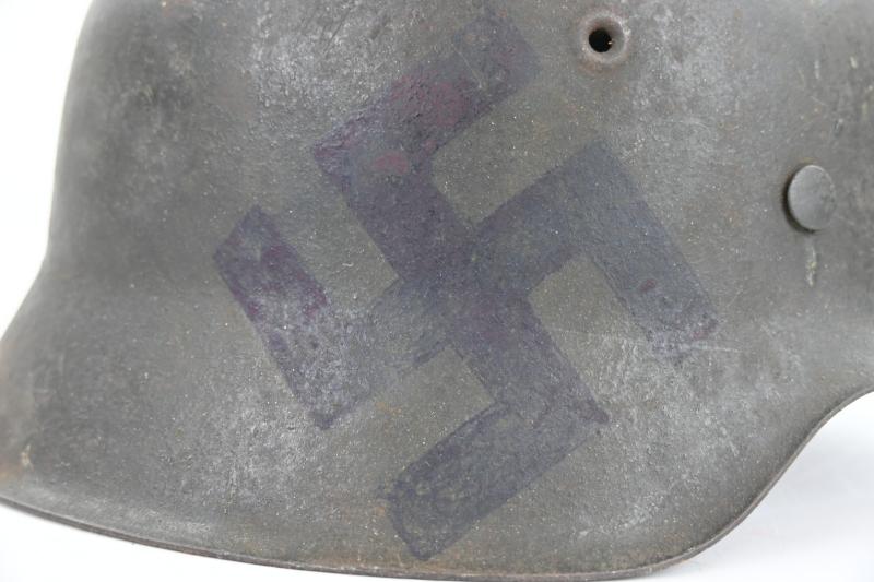 German WH M42 SD Combat Helmet 'Swastika'