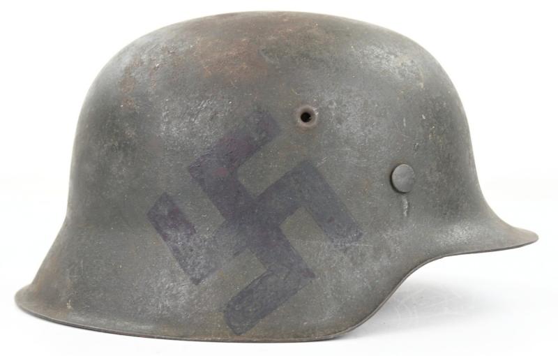 German WH M42 SD Combat Helmet 'Swastika'