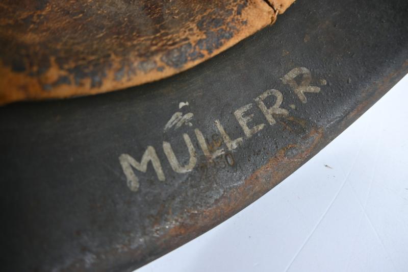 German WH M42 SD Combat Helmet 'Swastika'