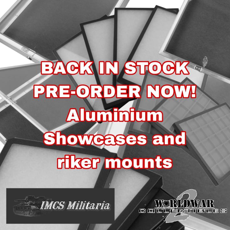 PRE-ORDER NOW! RIKER MOUNTS AND ALUMINIUM SHOWCASES