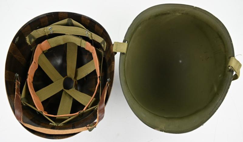 US WW2 M1 Fixed Bale Combat Helmet
