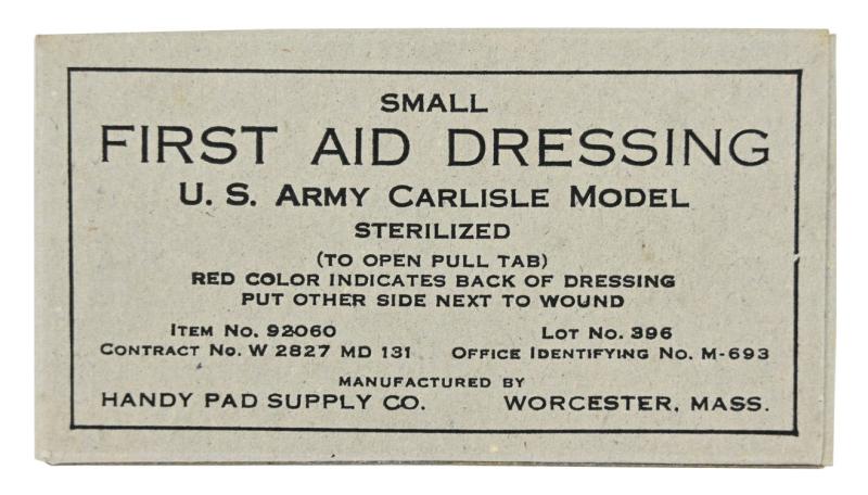 US WW2 Medical First Aid Dressing
