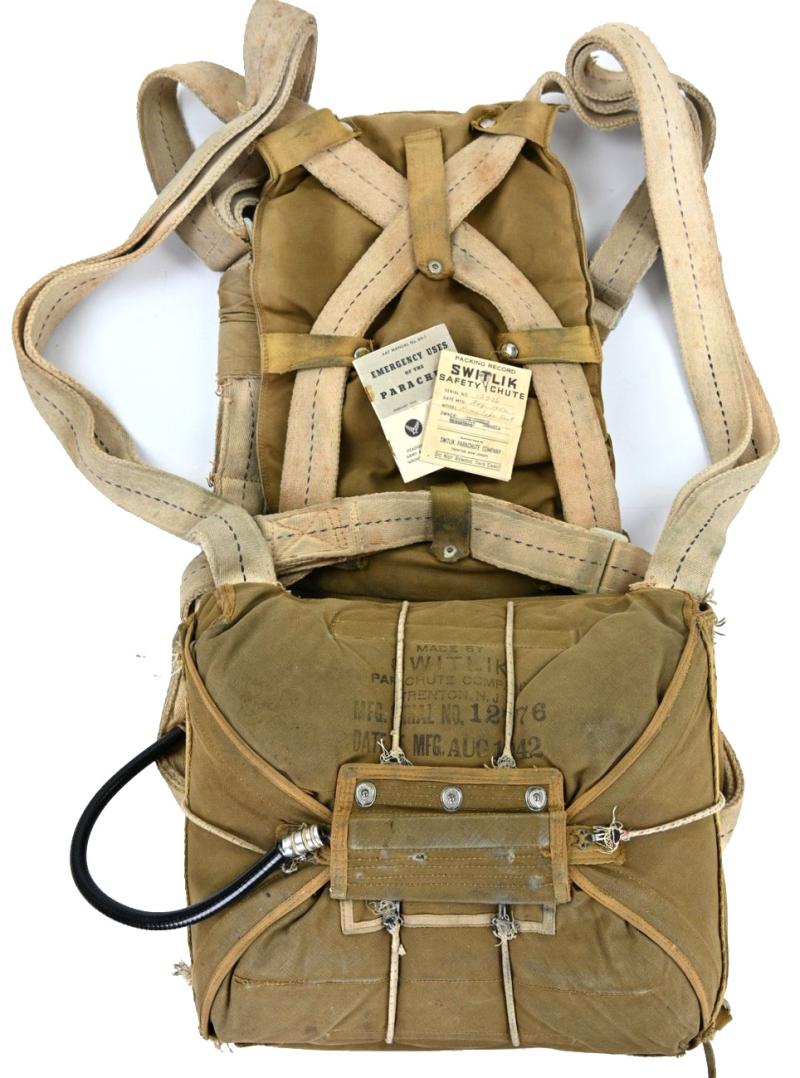 USAAF WW2 Switlik Seat Type Parachute Harness Assembly