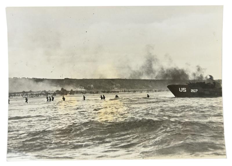 US WW2 D-Day Press Photo 6 June 1944