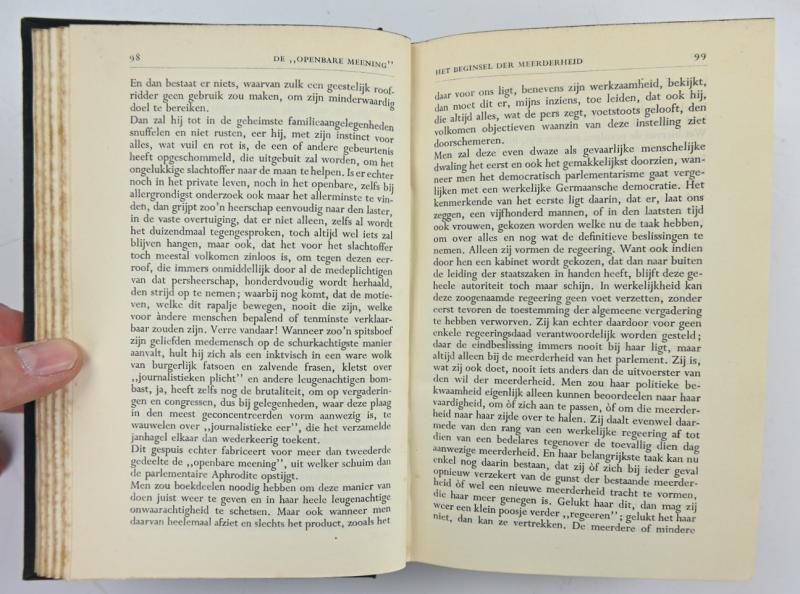 Dutch Adolf Hitler Mein Kampf (Mijn Kamp) Book