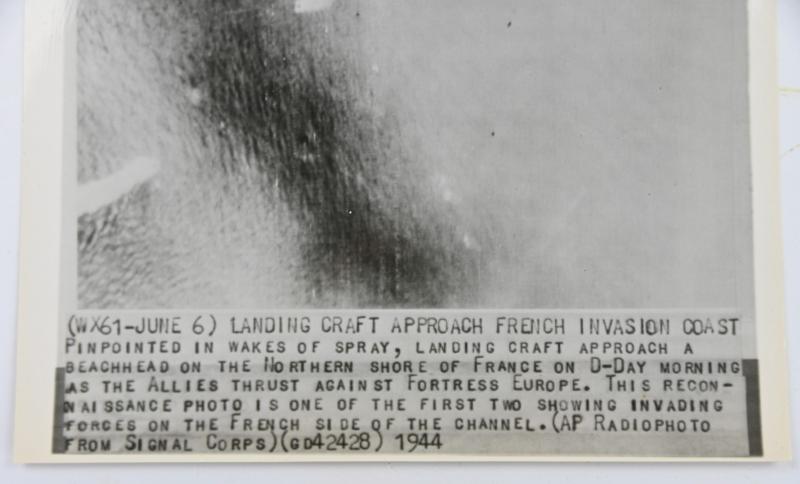 US WW2 D-Day Radio Photo 6 June 1944
