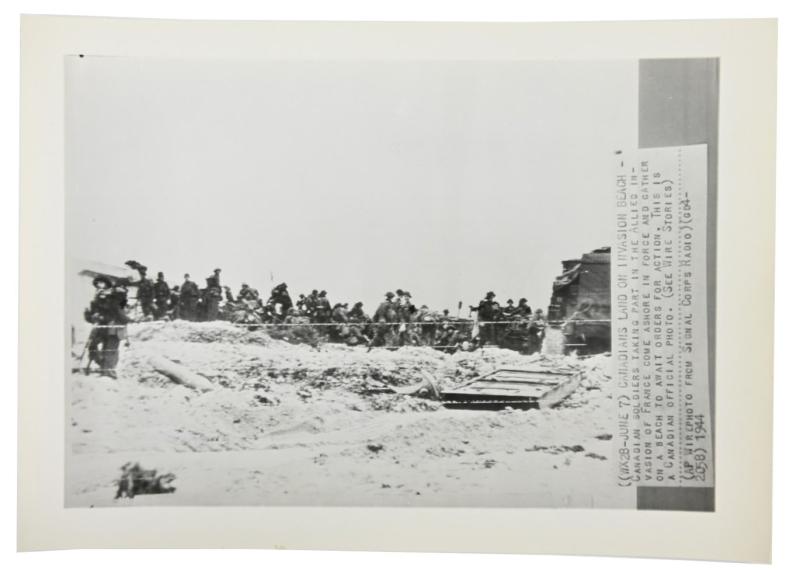 Canadian WW2 D-Day Press Photo 6 June 1944