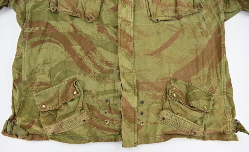 French 1950's Indochina Lizard Camouflage Tap 47/56 Airborne Jacket