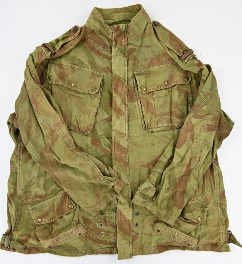 French 1950's Indochina Lizard Camouflage Tap 47/56 Airborne Jacket
