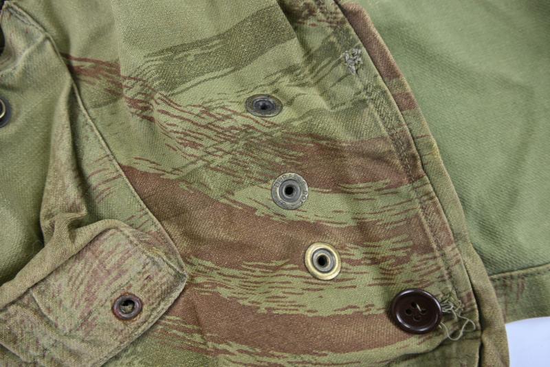 French 1950's Indochina Lizard Camouflage Tap 47/56 Airborne Jacket