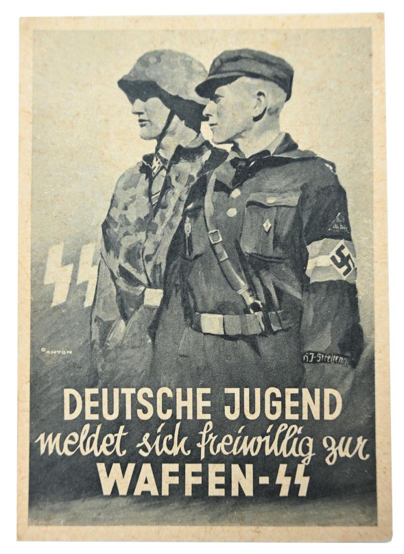 German Waffen-SS Recruitment Postcard