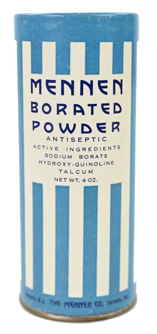 US WW2 Era Bottle of Borated Powder 'Mennen'