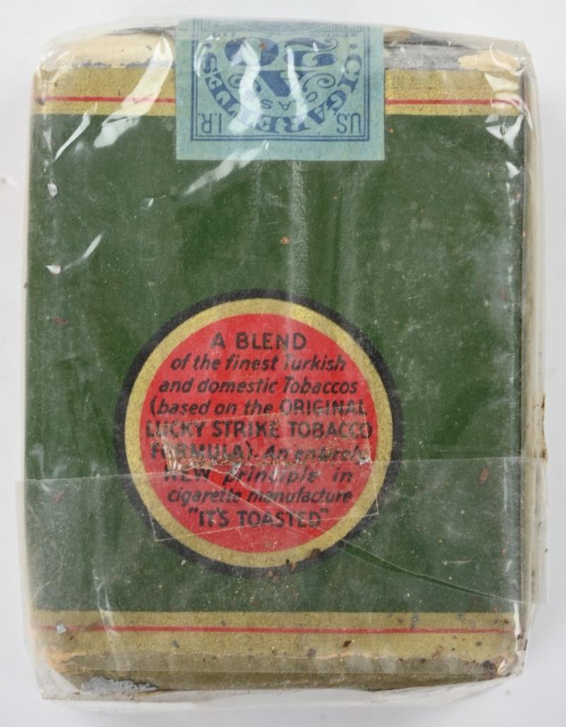 US WW2 Package of Lucky Strike Cigarets