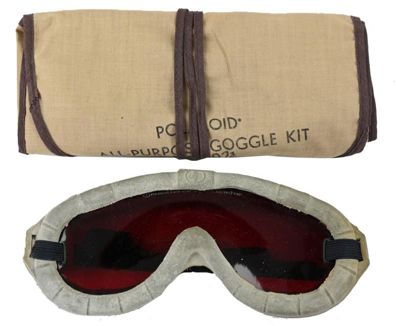 US WW2 Poleroid Goggles & Spare Parts Kit