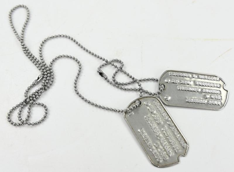 US WW2 Dog-Tag set of 'William C. Pelesky'