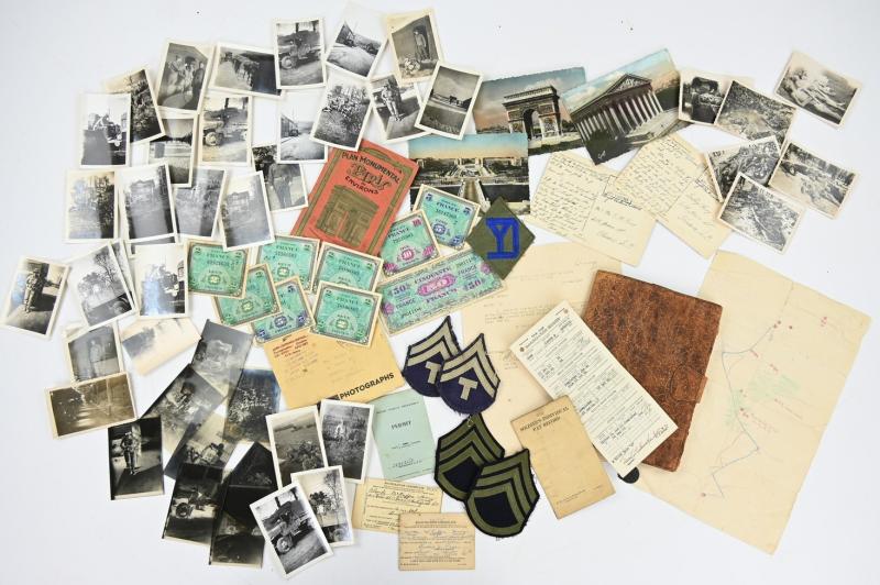 US WW2 869th Field Artillery Battalion Grouping