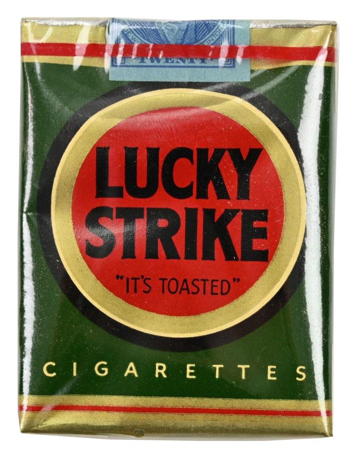 US WW2 Package of Lucky Strike Cigarets