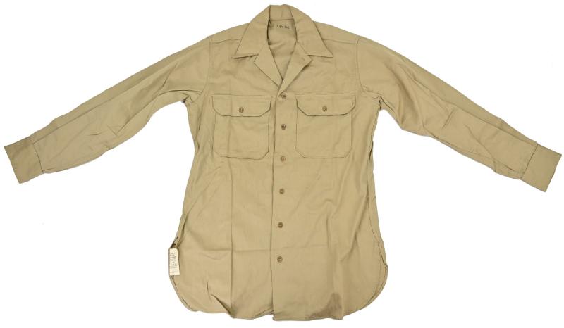 US WW2 Cotton Khaki Shirt