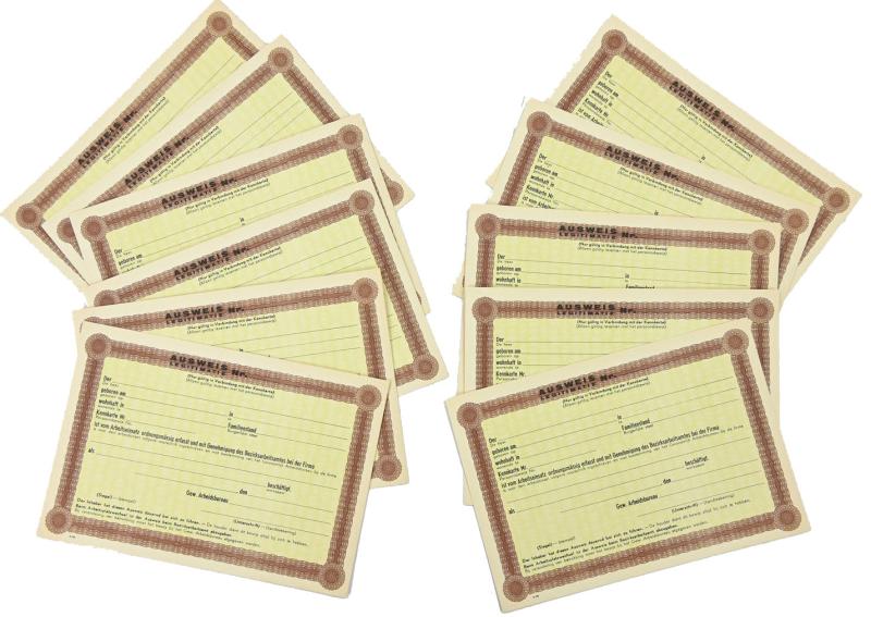 German Dutch Occupation Ausweis Paper