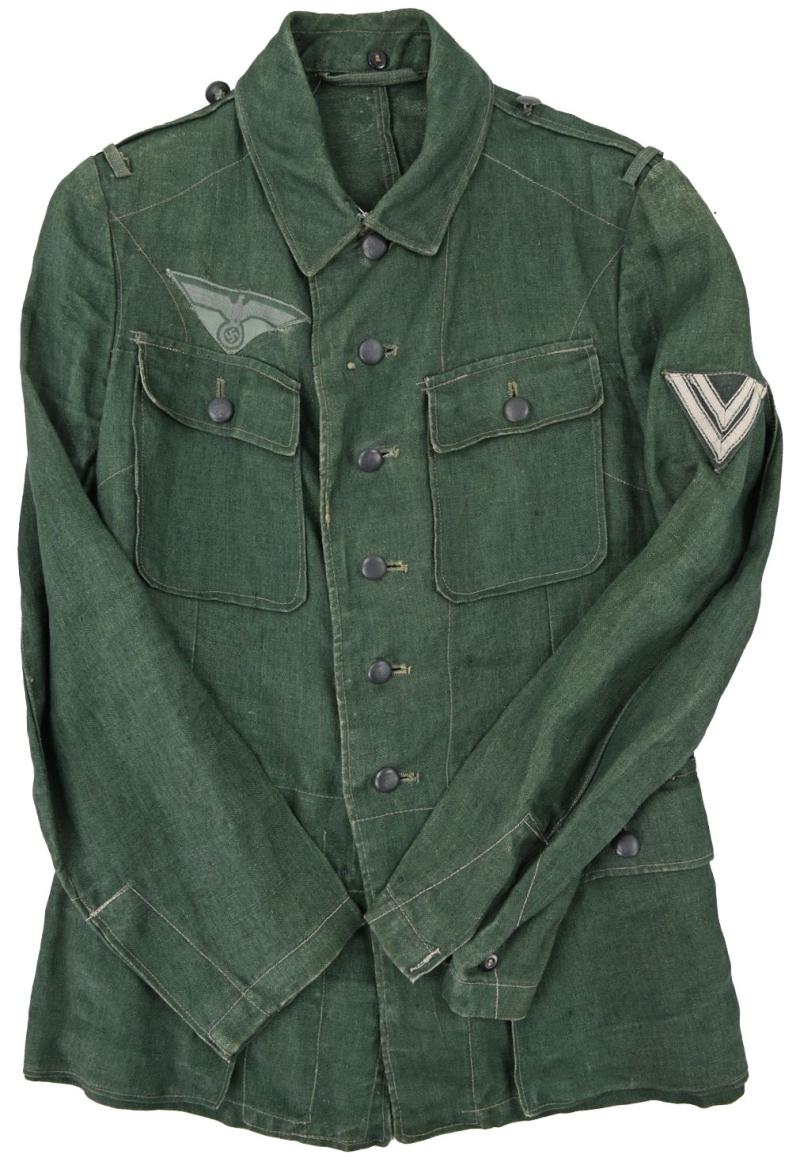 German WH M43 HBT Combat Tunic