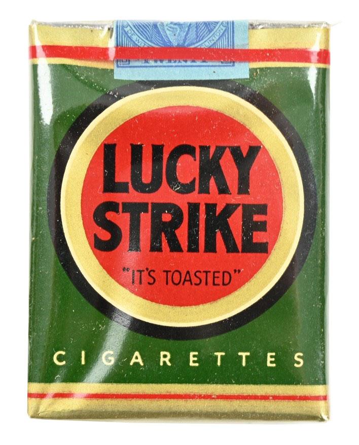US WW2 Package of Lucky Strike Cigarets
