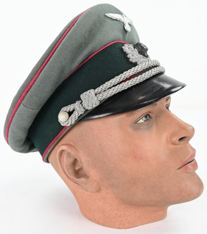 German WH Officer Visor Cap 'Nebeltruppen' EREL
