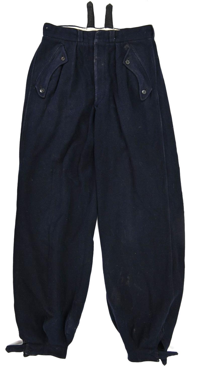 German Hitler Youth Blue Wool Ski Trousers