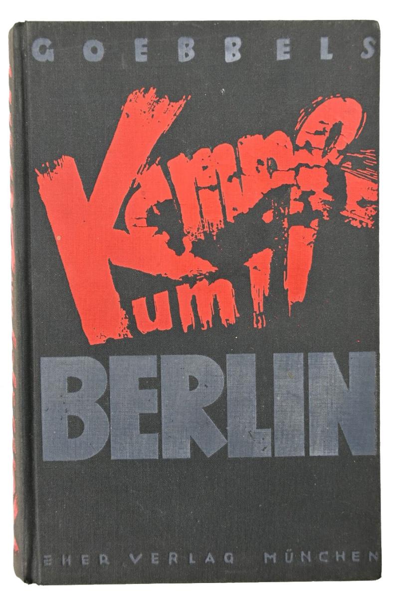 German Book Joseph Goebbels 'Kampf um Berlin'