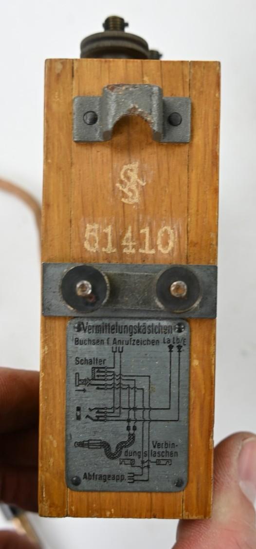 German WH Signal Troops 1 Line Switchboard in Pouch