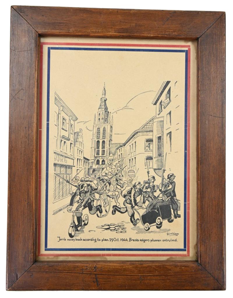 Dutch WW2 Print of the Liberation of Breda 1944