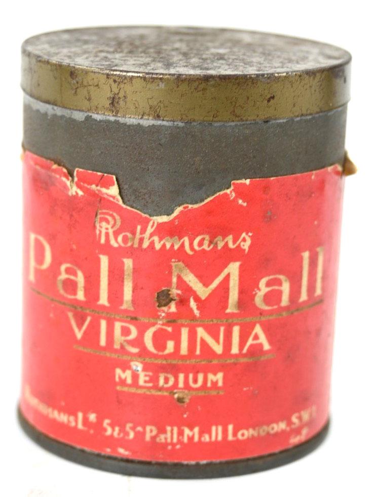 British WW2 Pall Mall Tin Can of Cigarets