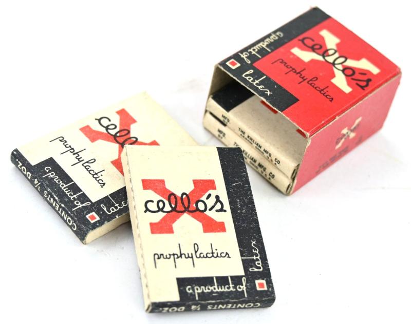 US WW2 X-Cello's Condom Package of 4