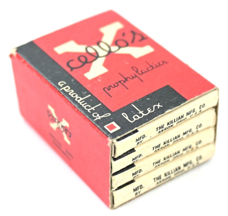 US WW2 X-Cello's Condom Package of 4