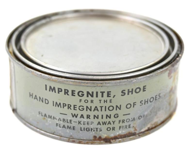 US WW2 Shoe Impregnite Tin Can